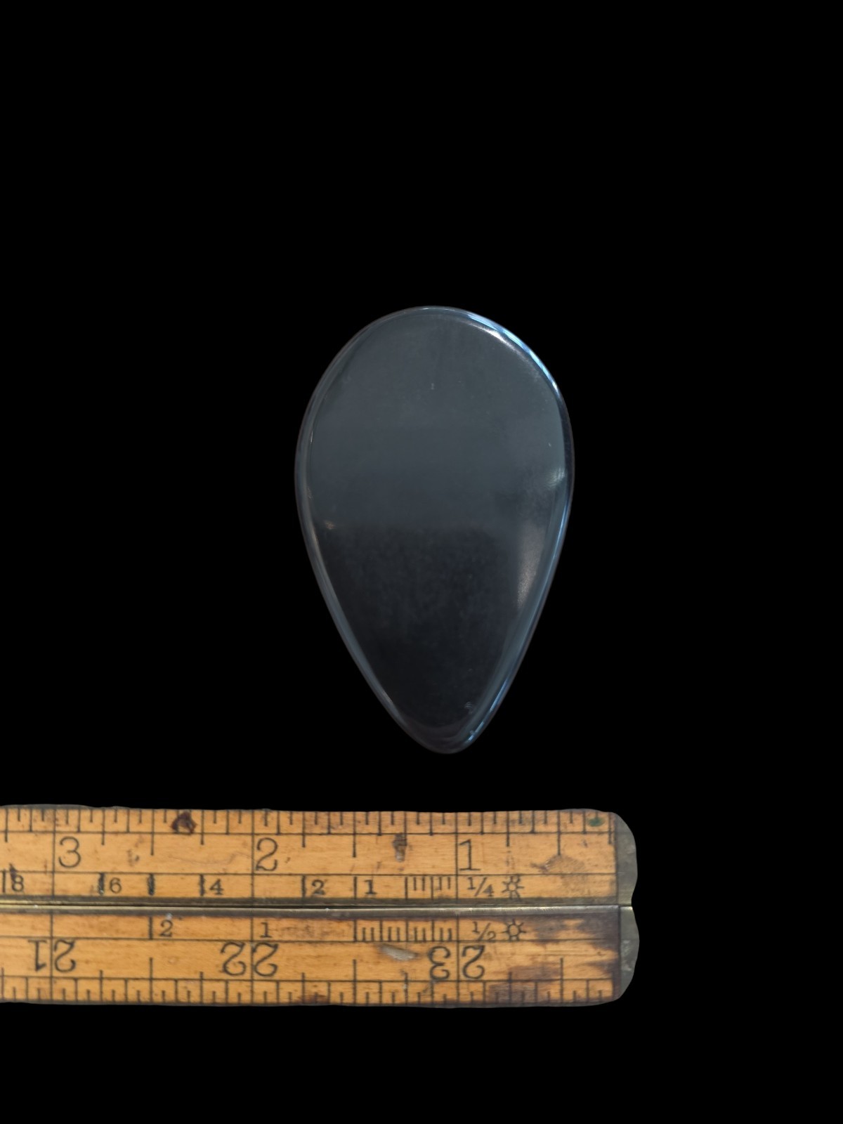 OOAK Hand Cut Black Obsidian Cabachon Nevada Stone Lapidary Cab By Gerry Lohrey