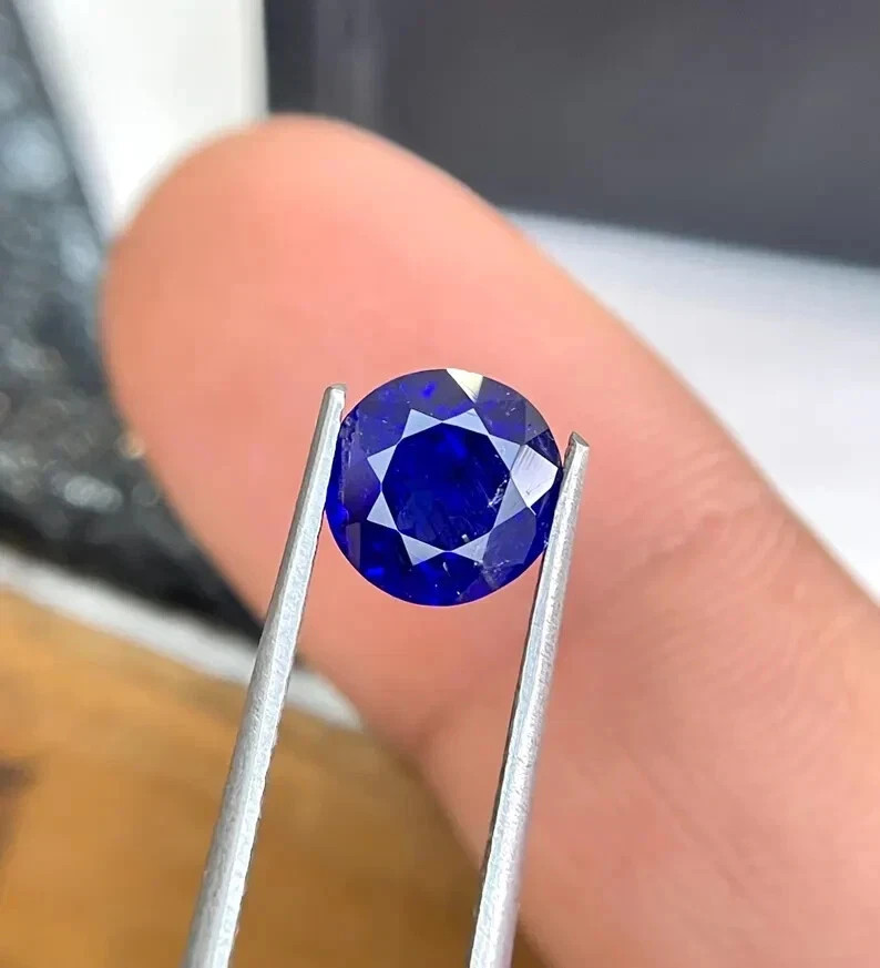 10 Ct+ Extremely Rare Natural Blue Tanzanite Round Certified Loose Gemstone