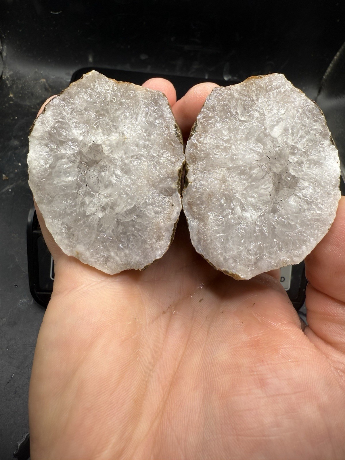 Light Purple Lilac Amethyst Indiana Geode Crystal Agate 1,545 Carats