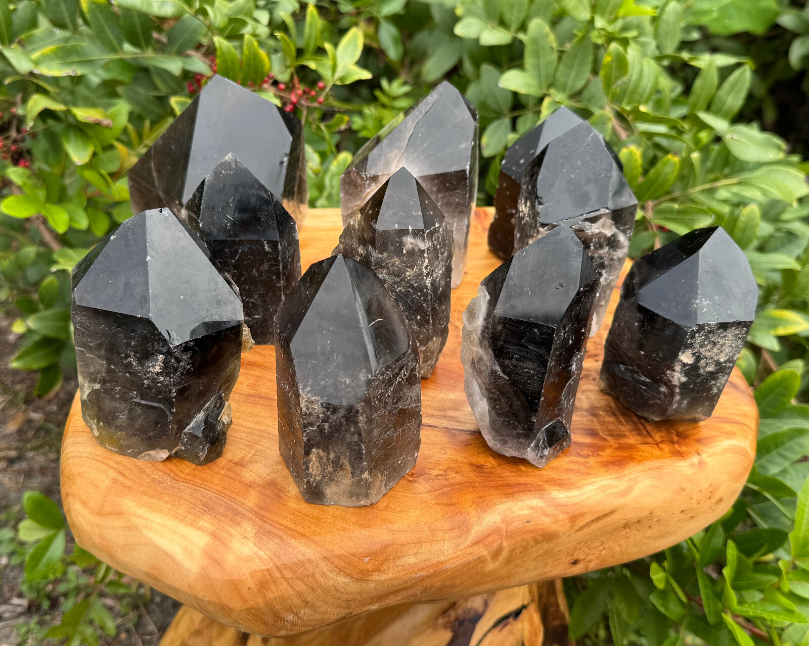 LARGE Smokey Quartz Crystal Point with Cut Base – Smoky Quartz Crystal Points