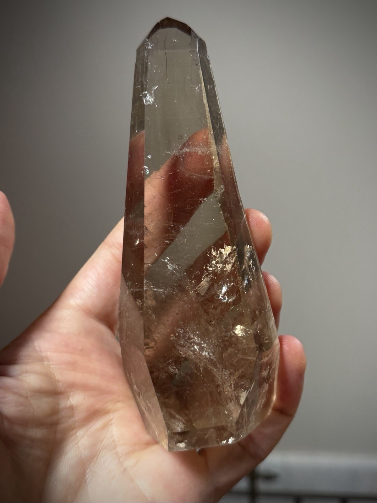 Natural Smoky Quartz Crystal Lemurian Quartz Crystal Brazil Quartz