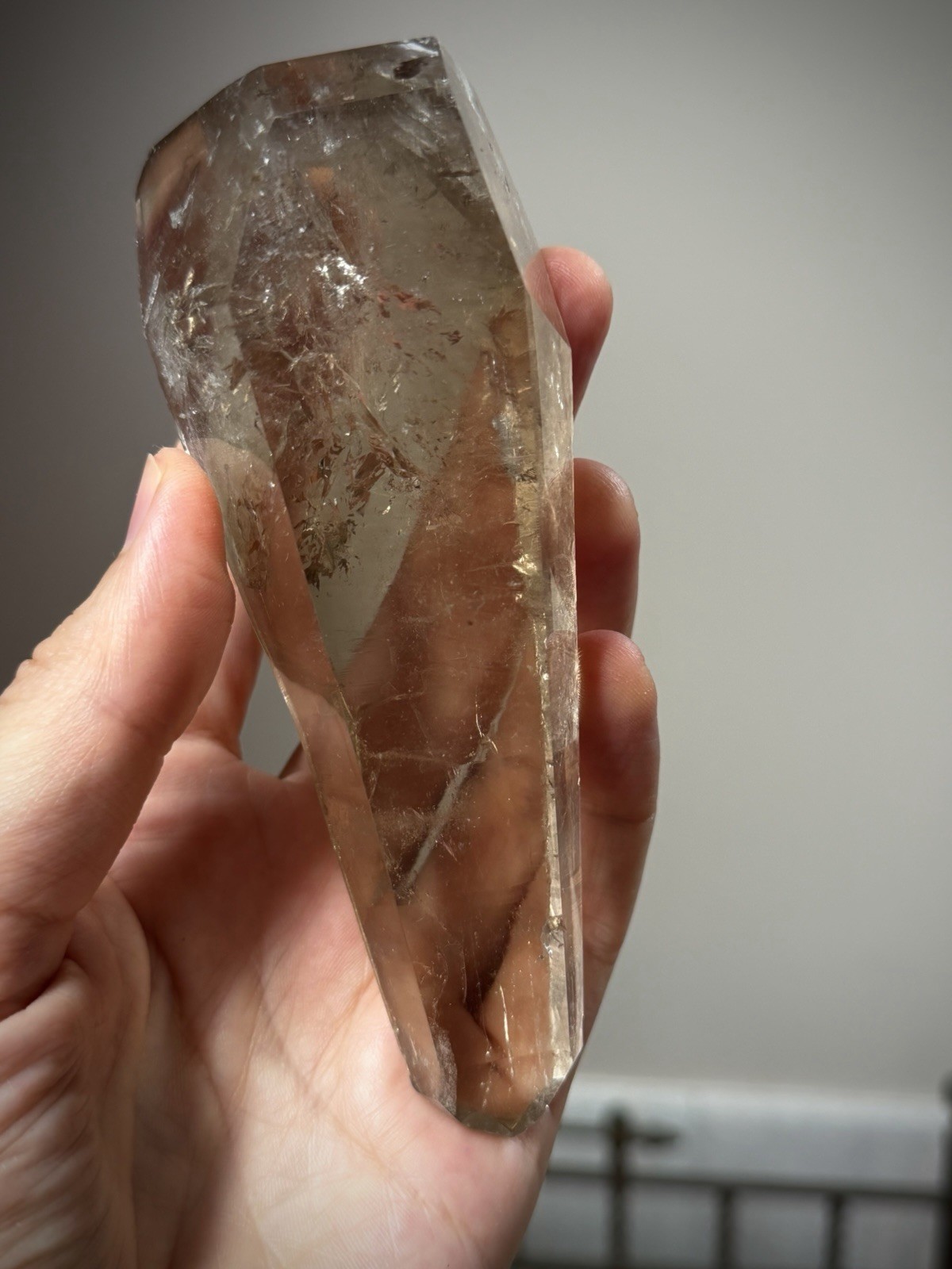 Natural Smoky Quartz Crystal Lemurian Quartz Crystal Brazil Quartz