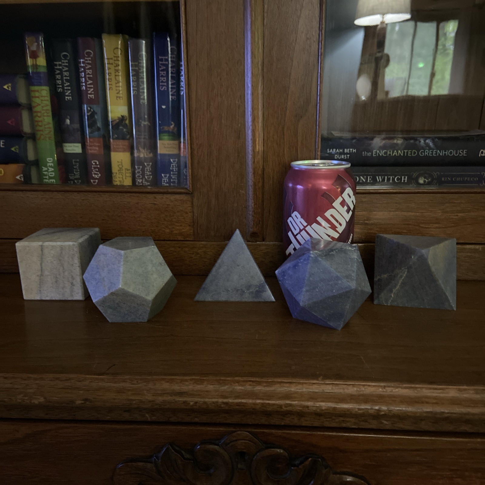 Blue Aventurine Crystal Stone Sacred Geometry Set
