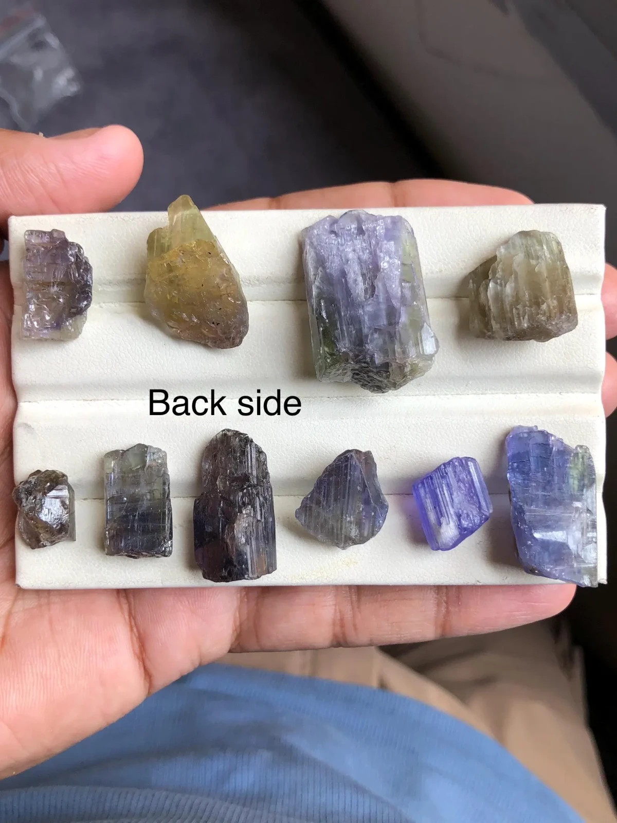 Natural Tanzanite Rough Gemstone, Bi Color Tanzanite Raw, Healing Stone. Tz#23