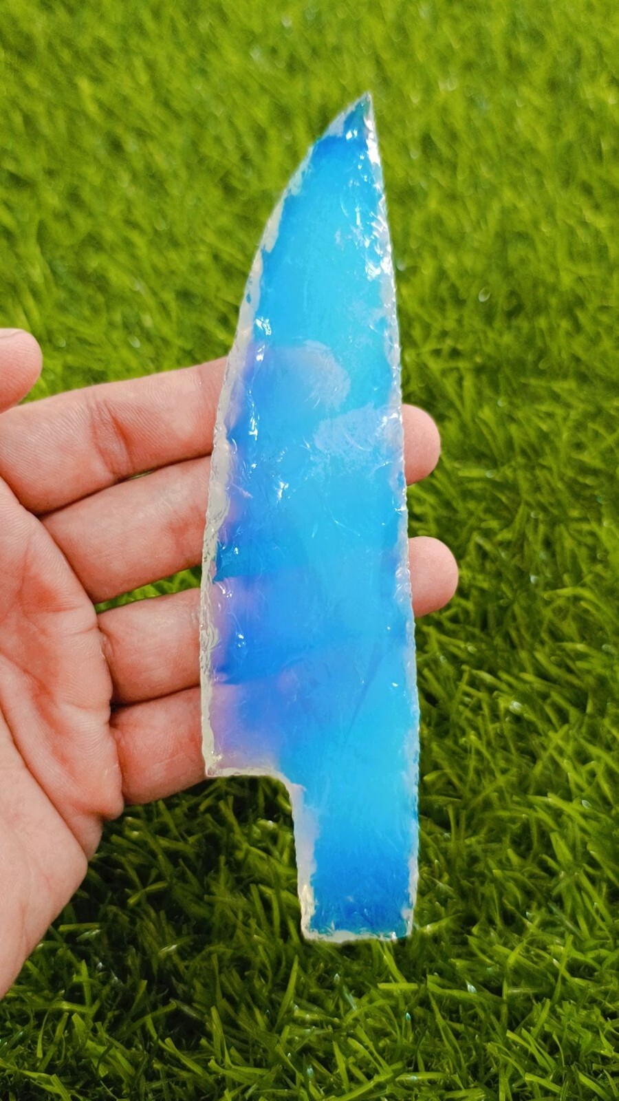 6″ Opalite Sword Knife Healing Crystal Home Decoration Display Use Item.