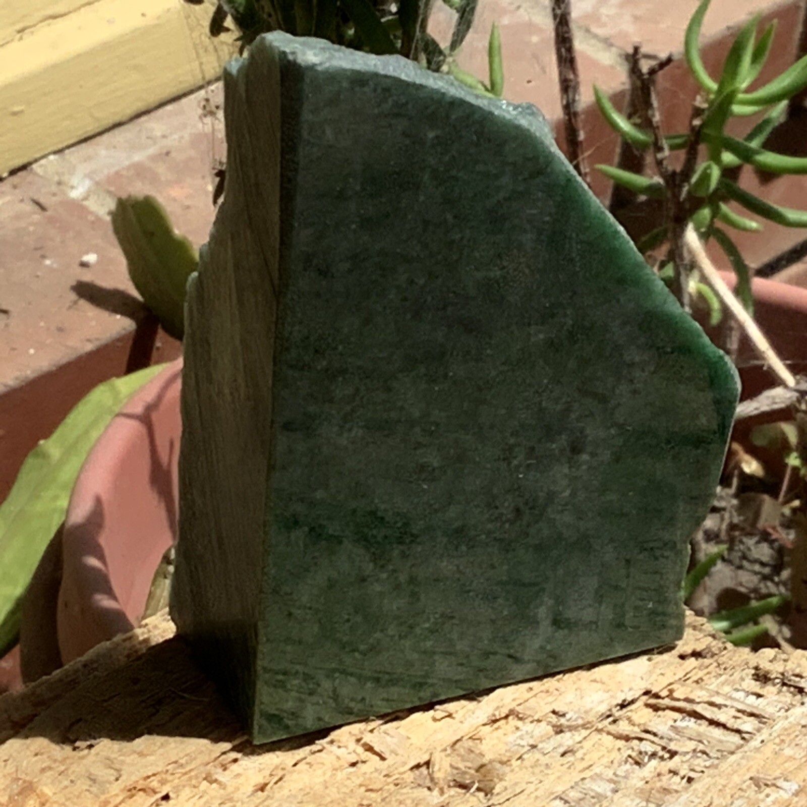 Siberian Jade Stone Chromium Green Jadeite Jade Lapidary Stone Siberia 143g