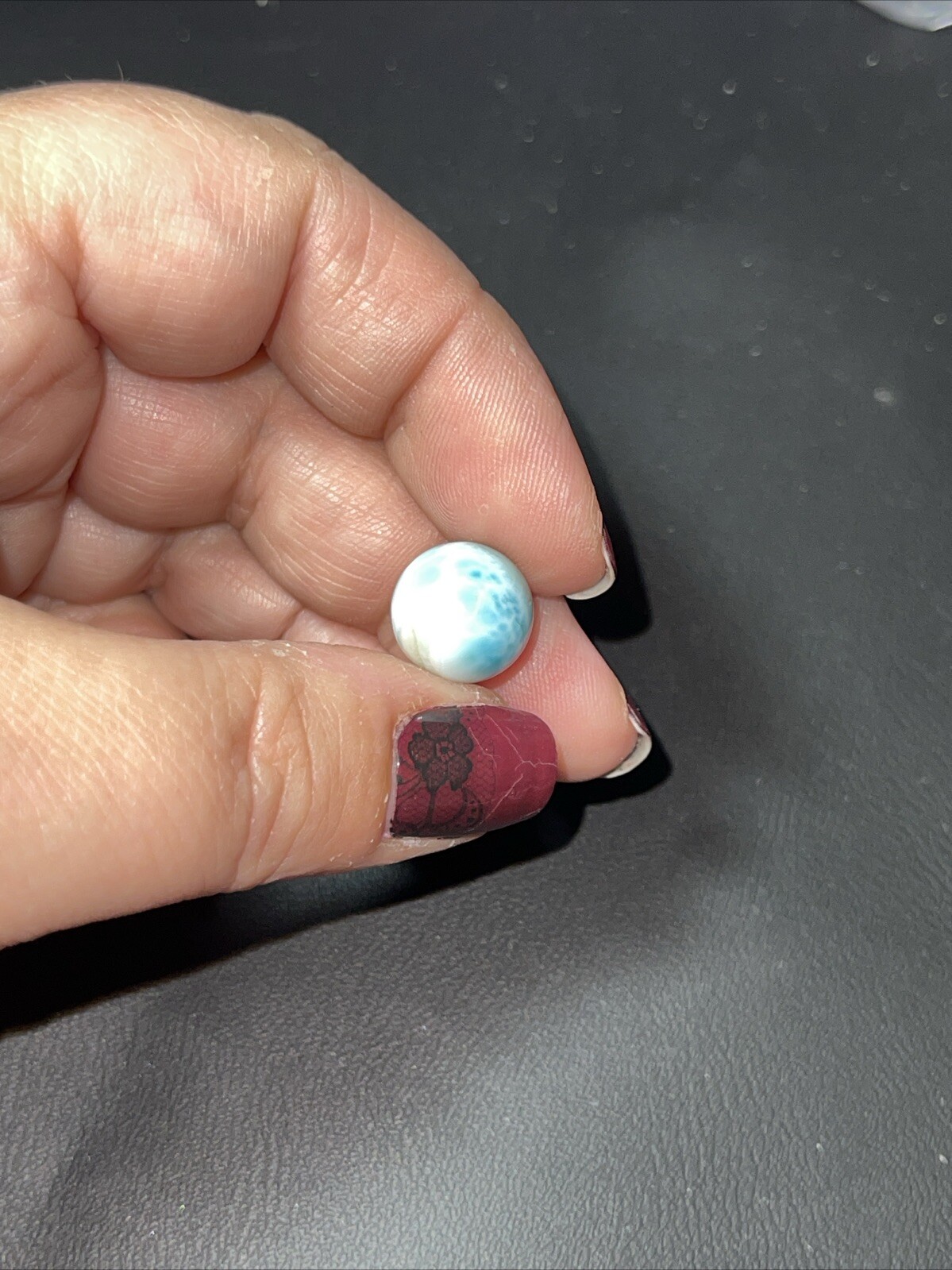 Larimar Mini Sphere Ball Orb Marble 12mm