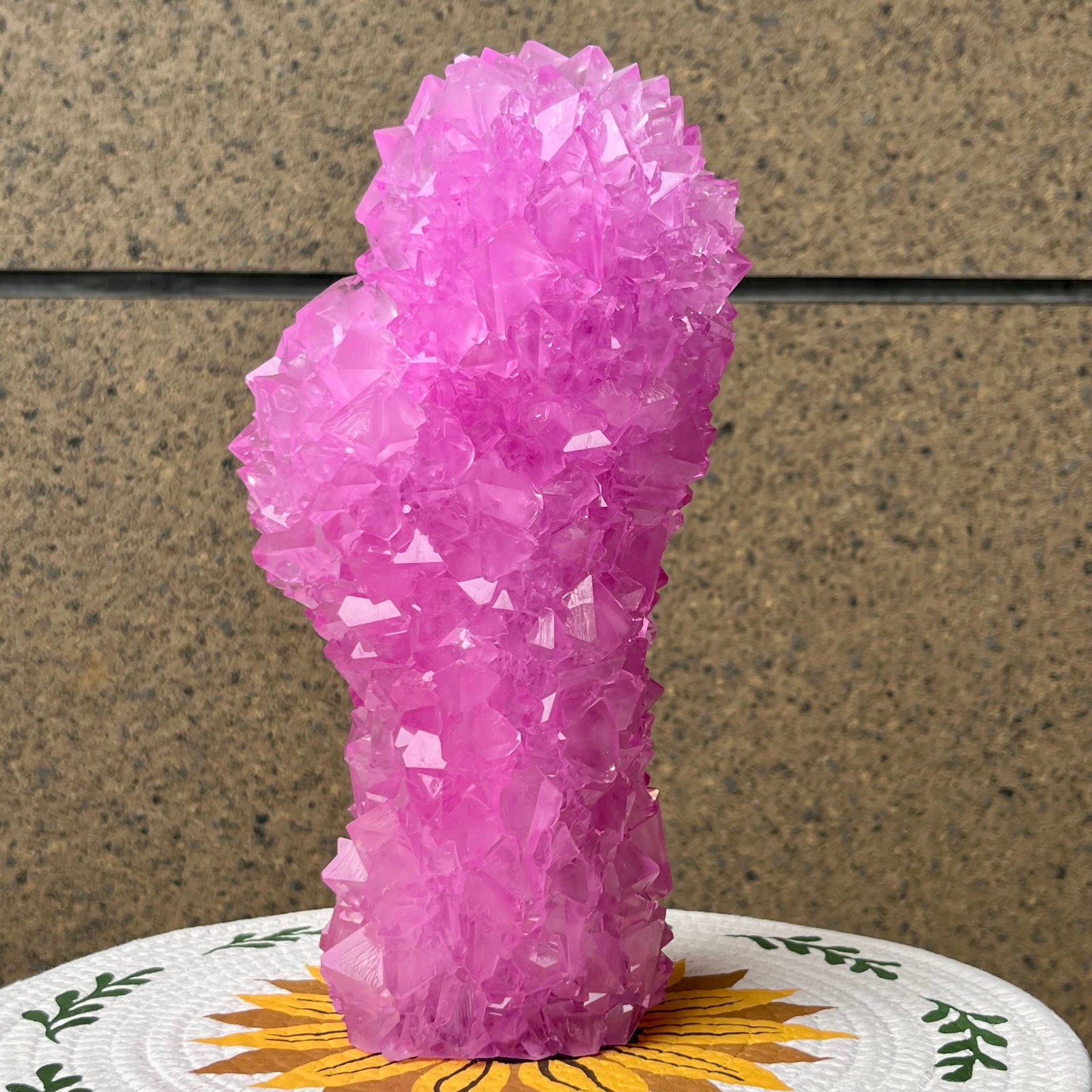 6.2 lb Alum Crystal Cluster Sharp Point Tower Formation Specimen