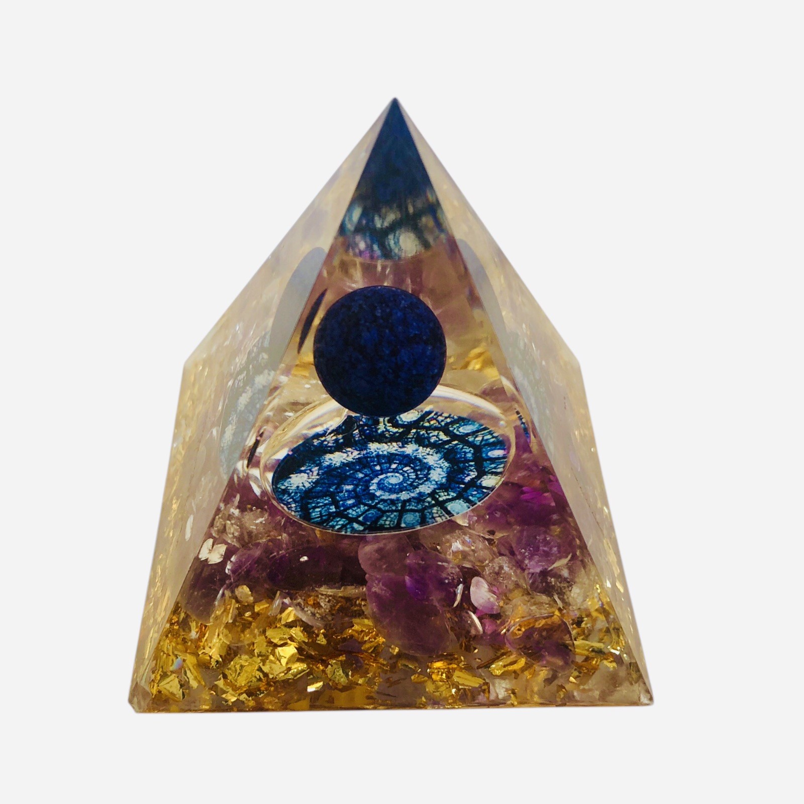 Orgone Mini Pyramid Energy Generator Emf Protection Healing Meditation Orgonite