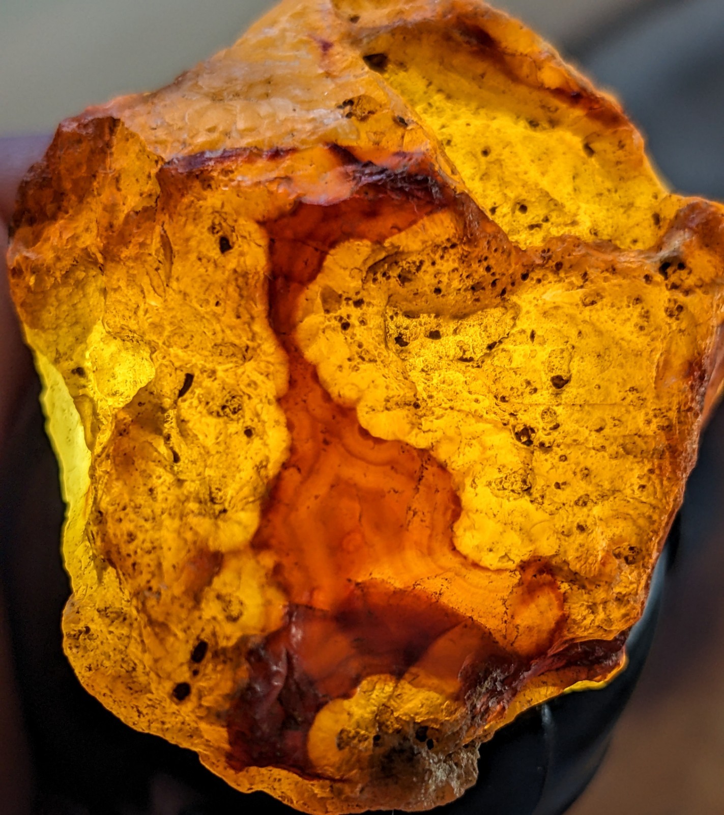 68g Enhydro Carnelian Agate With Banding From Indonesia
