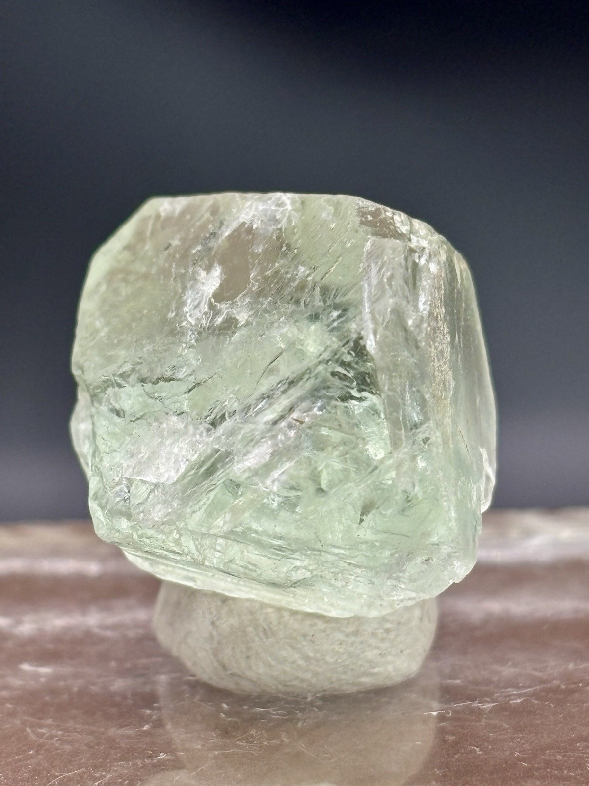 Green Fluorite Shigar Rough Crystal Mineral Specimen Display Piece 20g