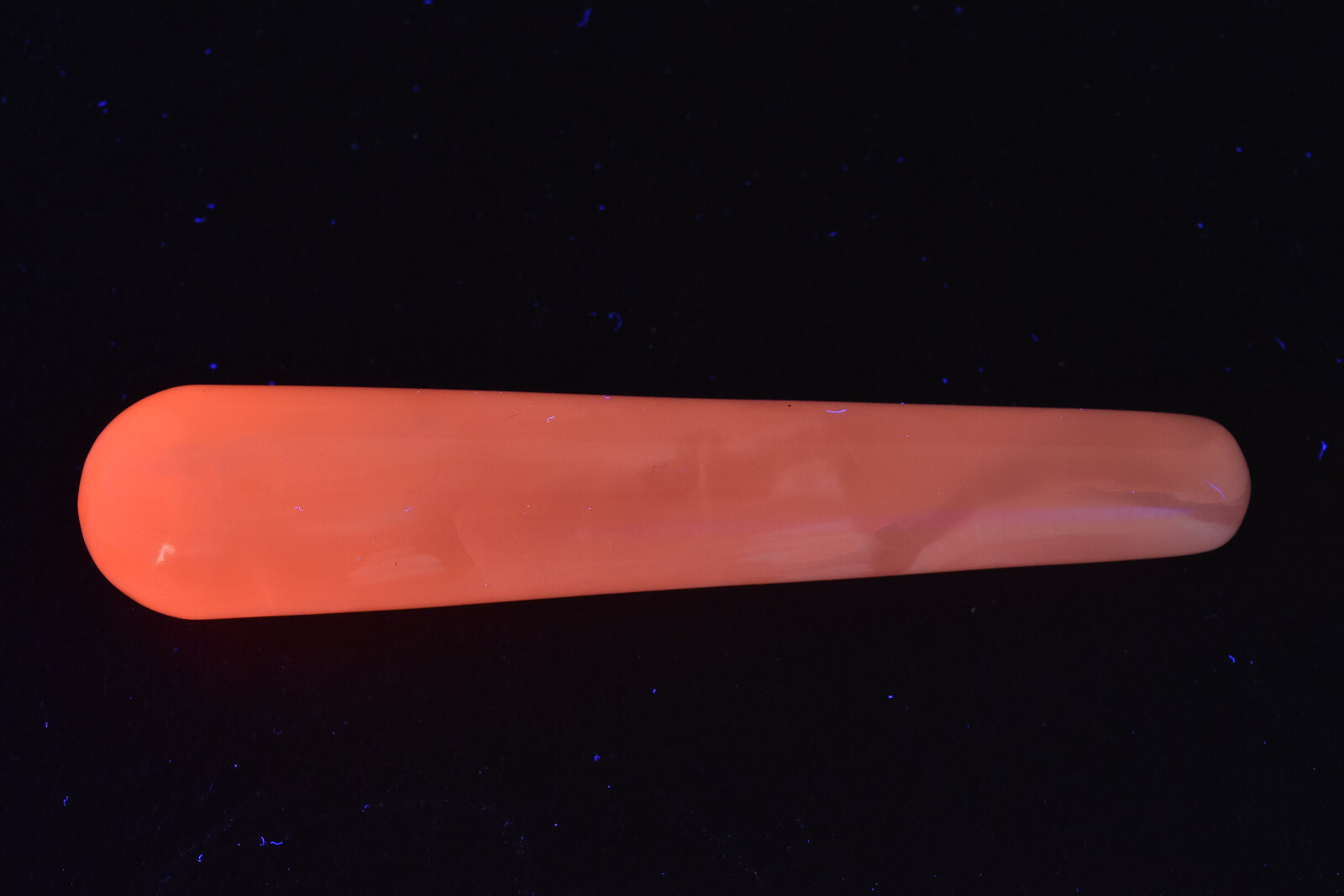 Pink Mangano Calcite Massage Wand Fluorescent UV Reactive 11 cm # S4