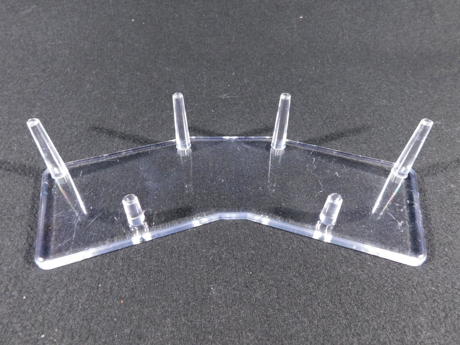DOUBLE Three Post SPHERE Display Stand LARGE Size Clear Acrylic