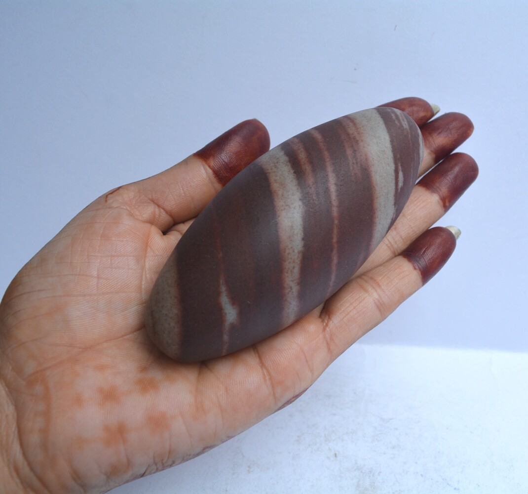 Set of 2 Shiva Lingam, Natural Shiva Lingam, Healing Shiva Lingam Stone~025