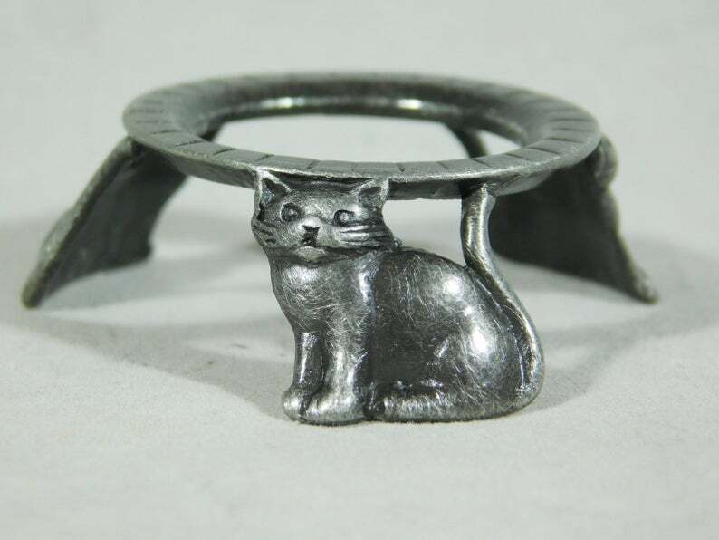 Sphere Display Stand Small Size CAT Design Silver Color