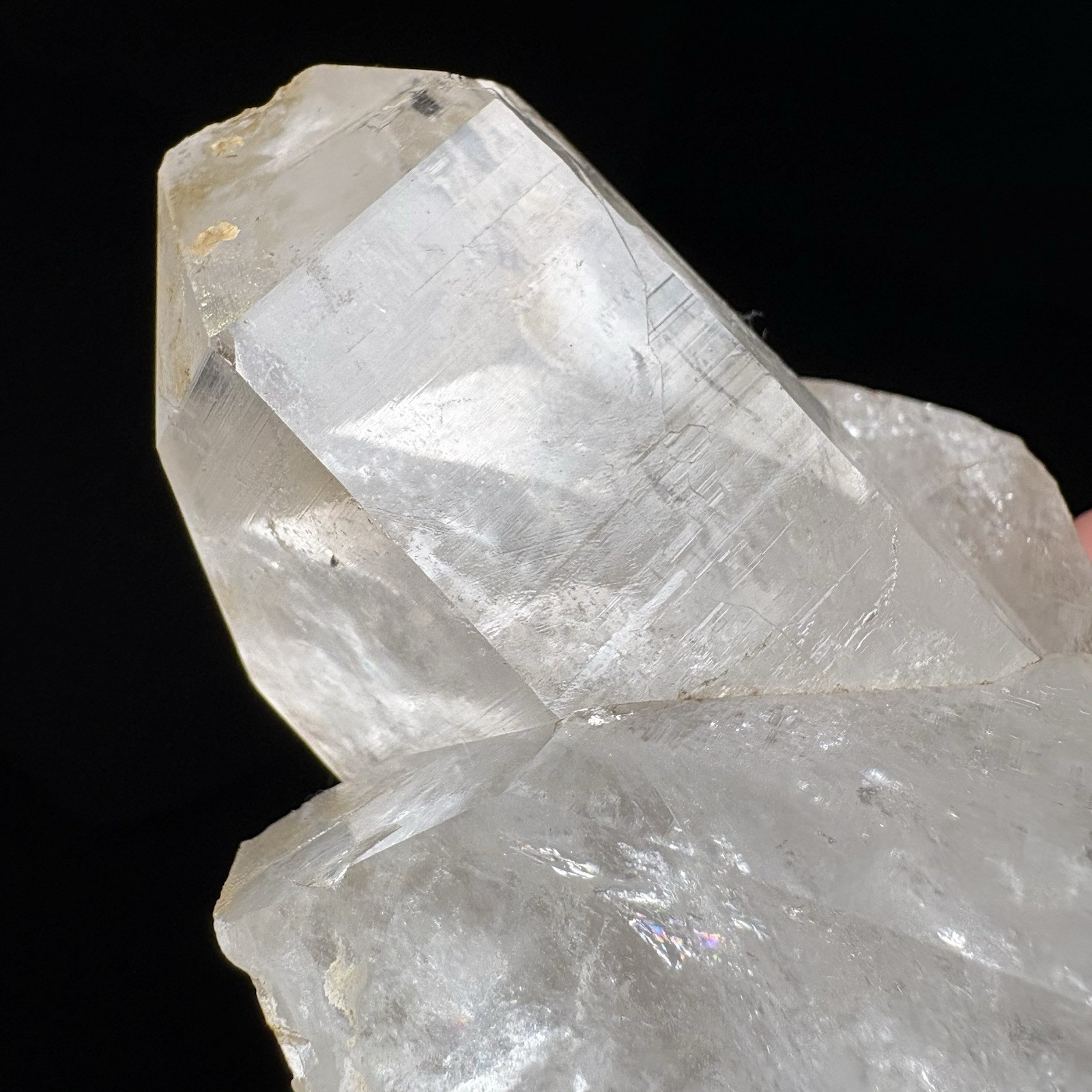 1Lb Large Quartz Cluster w/ Rainbow Natural Raw Mineral Himalayan Heal Reiki
