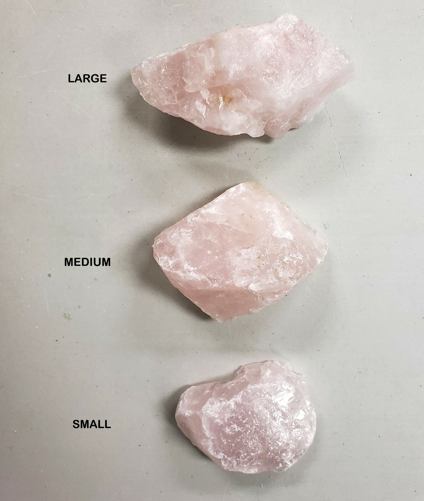 Rose Quartz Crystal Chunk 1 piece LARGE Rose Quartz Stone from Brazil