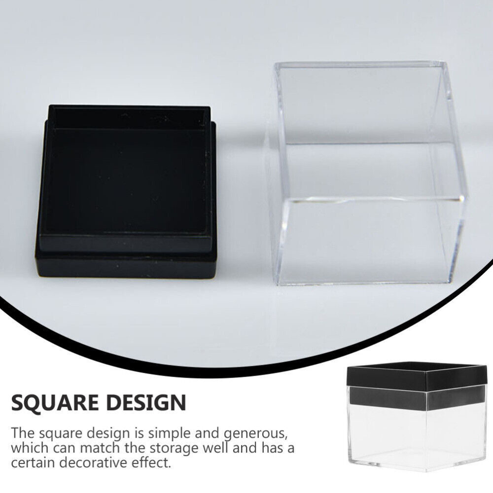 Mineral Display Specimen Box Rectangle Square Display Case Jewelry Organizer USA