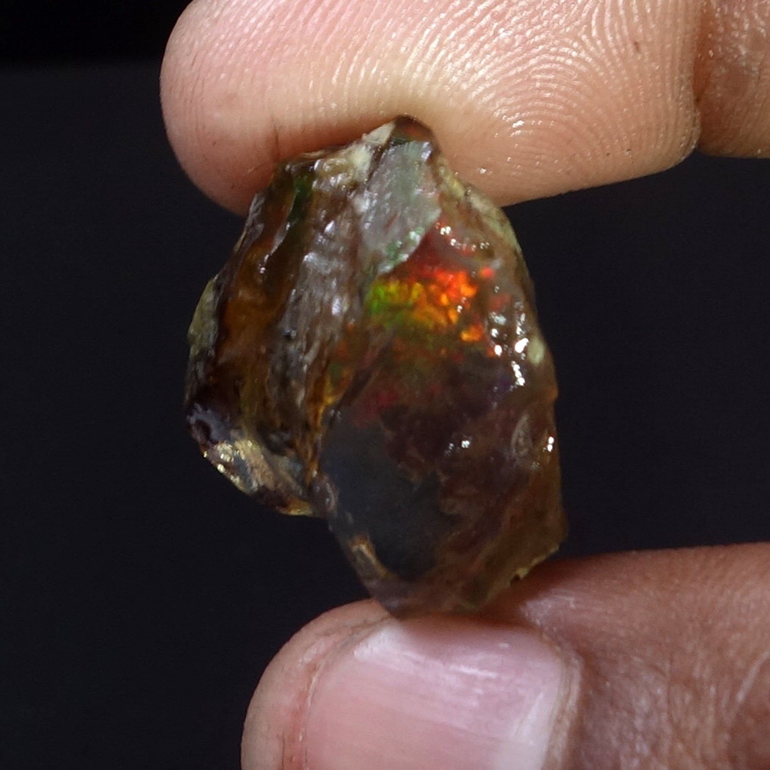Opal Natural Ethiopian Loose Rough Raw Opal Gemstone Multi Fire Oil Rough 25 CT