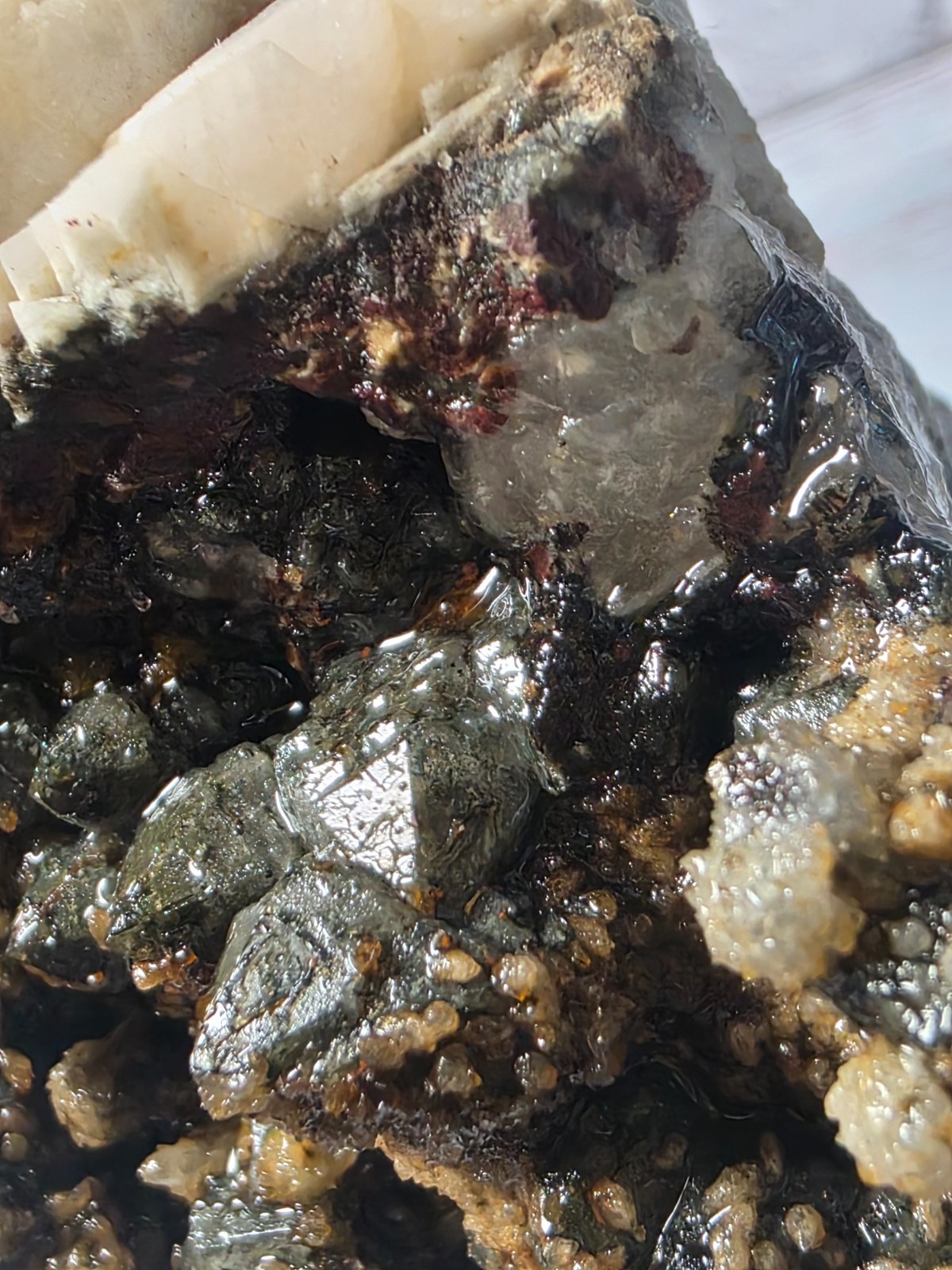 Rare Green Quartz with Siderite, Calcite & Galena – 441g Display Specimen