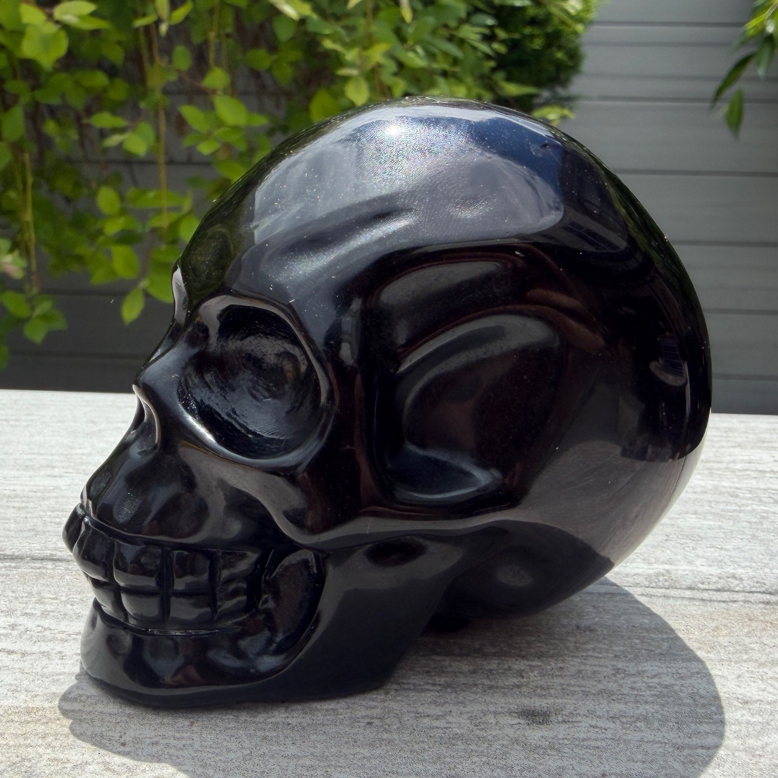 Wholesale lot 3 Pcs Natural Black Obsidian Skull
