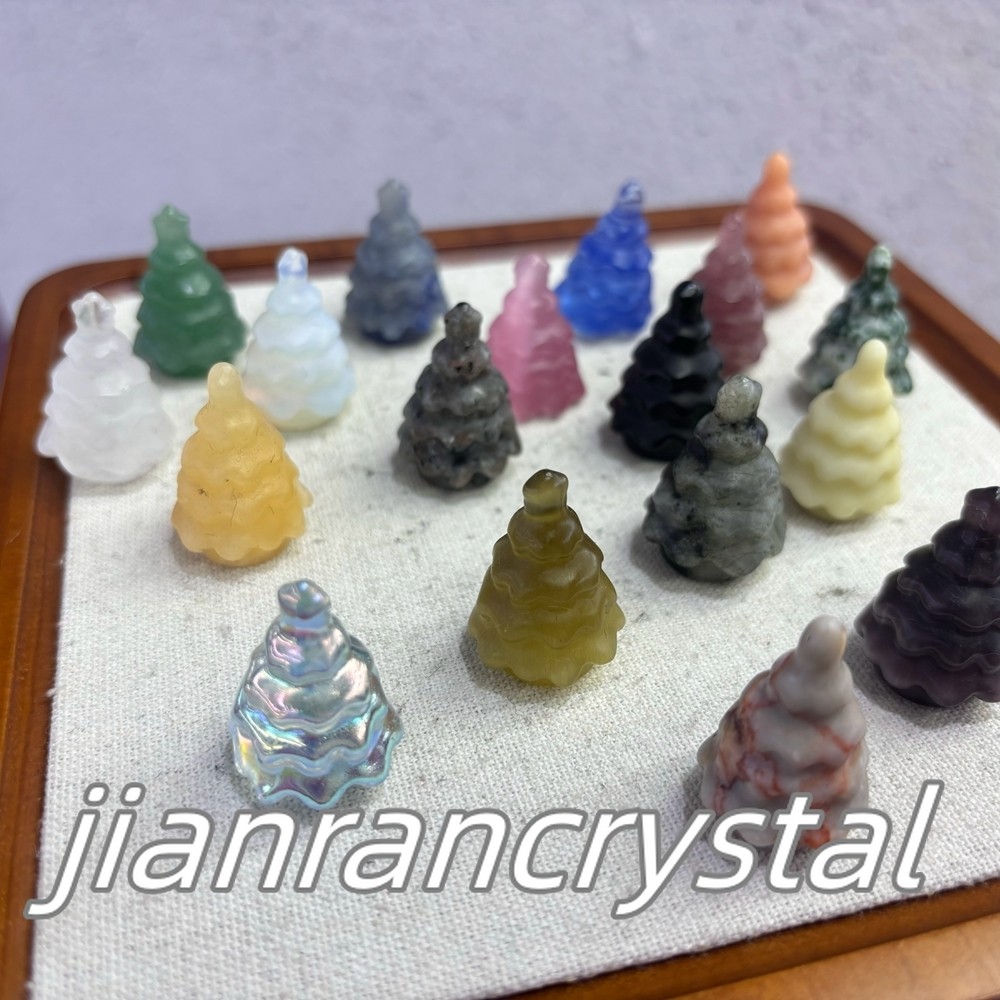 50pcs MIX Natural Quartz Crystal Christmas Tree Skulls Carved Skull Wholesale