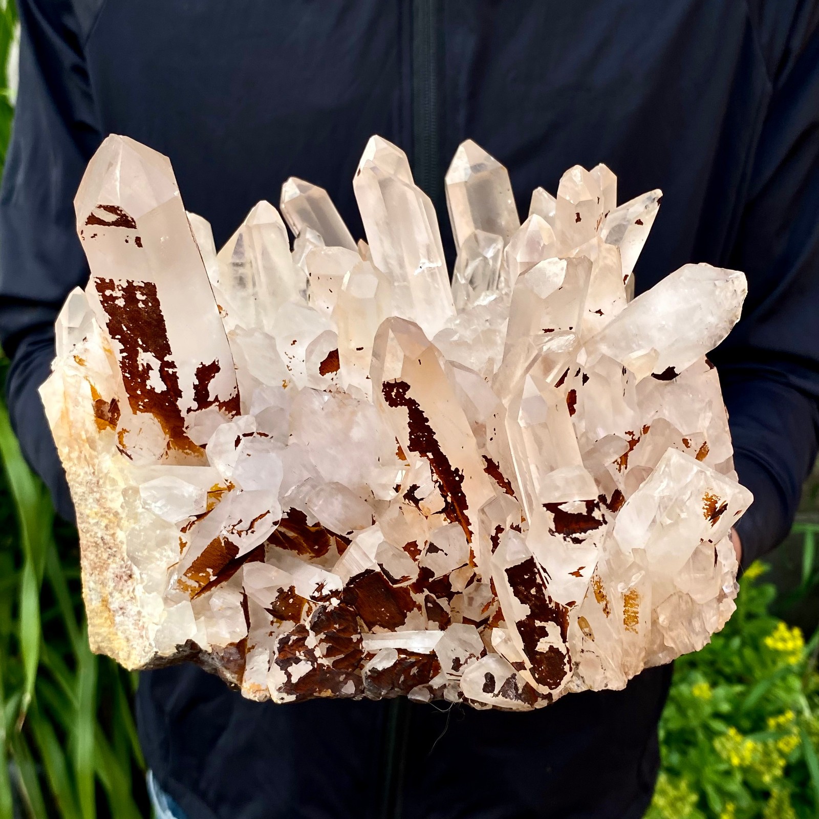 10.25LB Large Natural White Clear Quartz Crystal Cluster Rough Healing Specimen