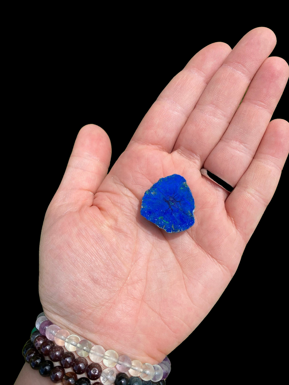 Azurite & Malachite Blueberry (Half Polished) from Poteryaevskoe Mine, Siberia