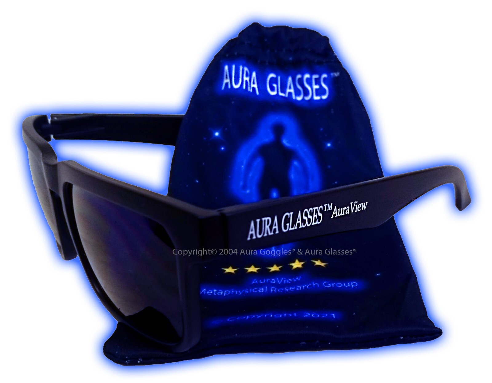 OFFICIAL DICYANIN AURA GLASSES wicca paranormal weird evp chakras ghosts goggles