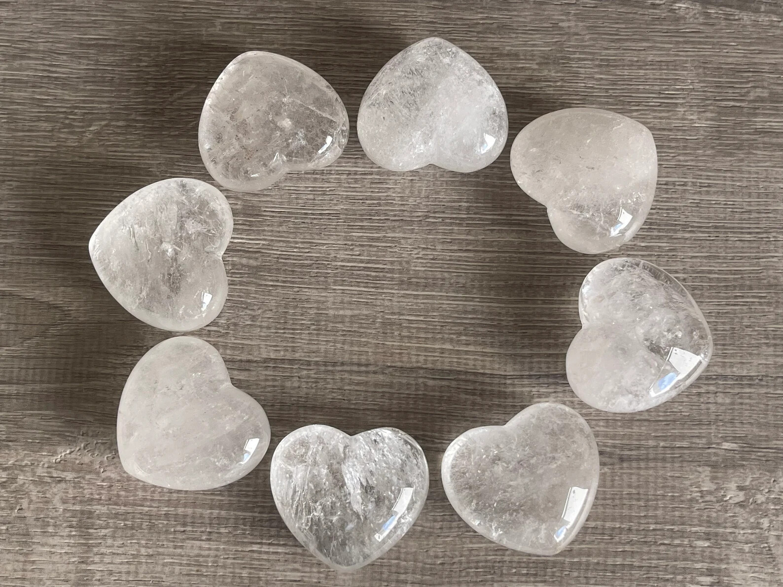 Large Gemstone Heart, 1.75″ Polished Crystals Gemstone Puffy Hearts, Pick a Type