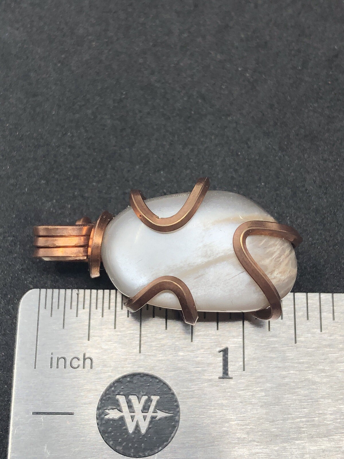 Natural Moonstone Polished Copper Pendant ONLY Quality Reiki P3