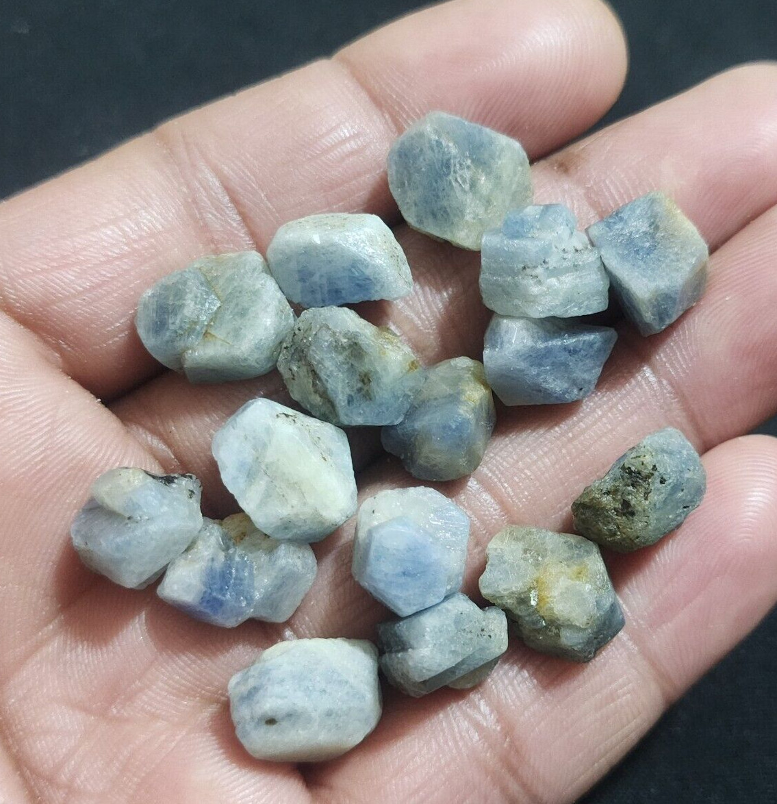 Fantastic Rare Madagascar Blue Sapphire Raw 214 Crt Size 12-16 MM Loose Gemstone
