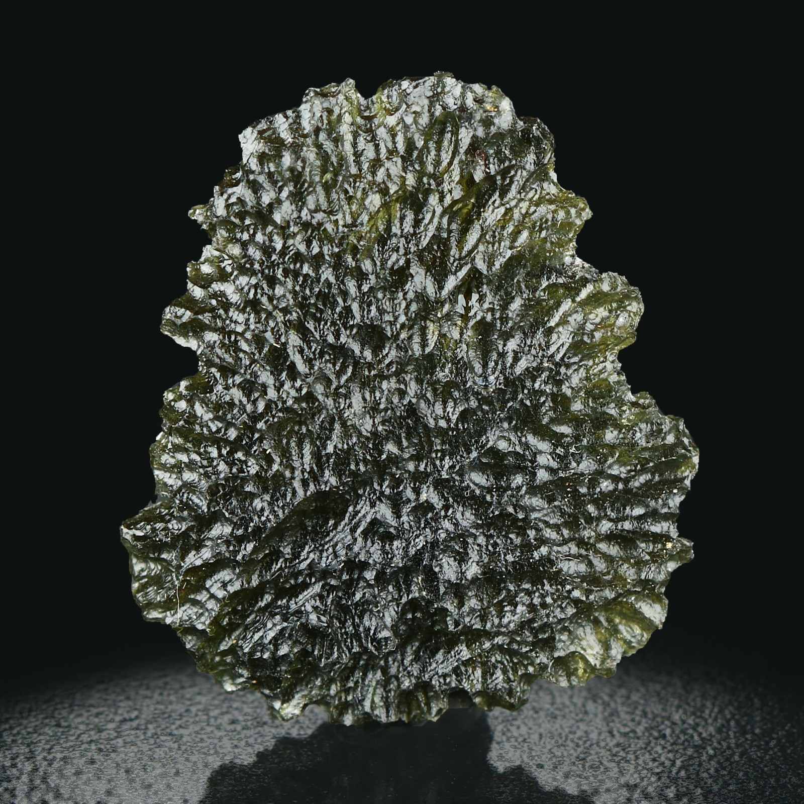 Natural Green Moldavite from Parýz (Paryz), South Bohemia, Czech Republic