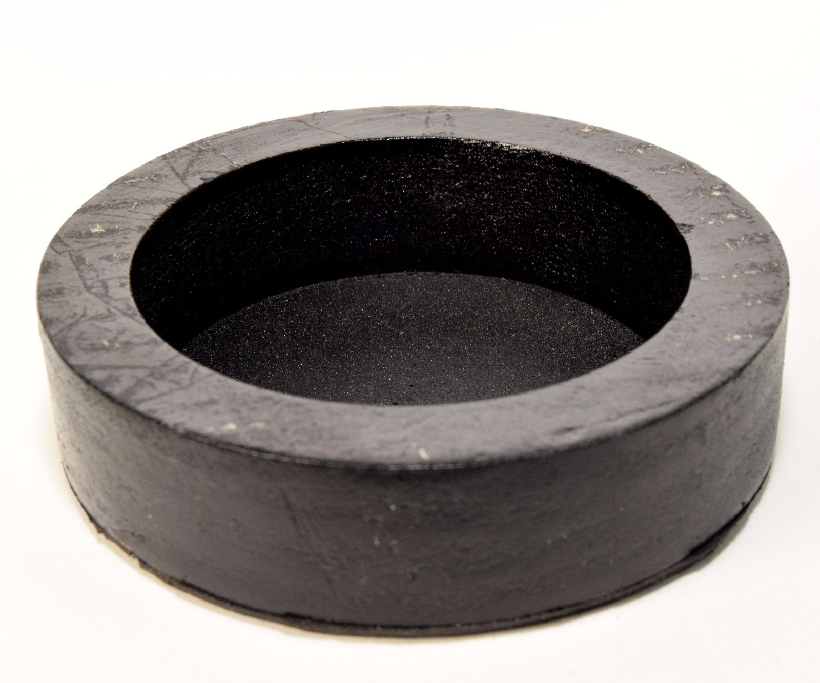 2.7″ Black Wood Round Display Stand / Pedestal for Large Spheres and Eggs
