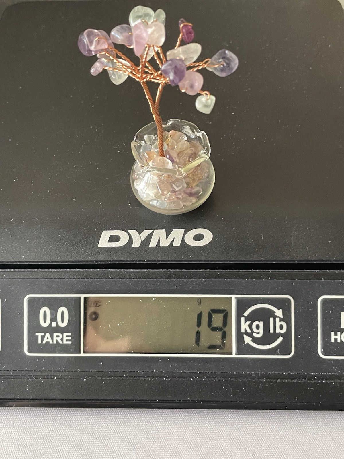 Fluorite Crystal/Gemstone Mini Tree In Pot Chips 19G 2 1/2″ x 1″