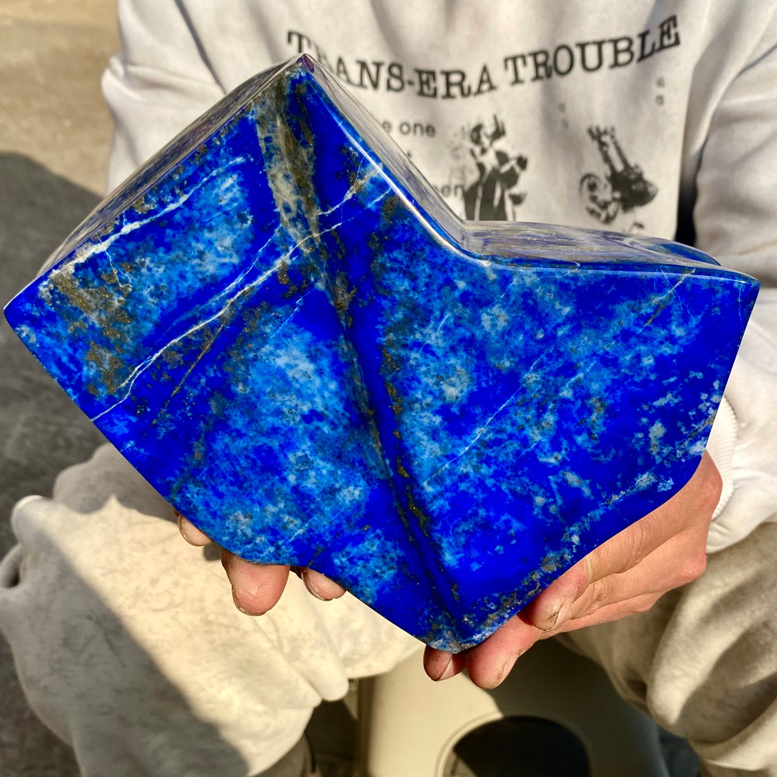 5.3LB LapisLazuli Freeform Polished Rough Tumble Healing Crystal Specimen Stone