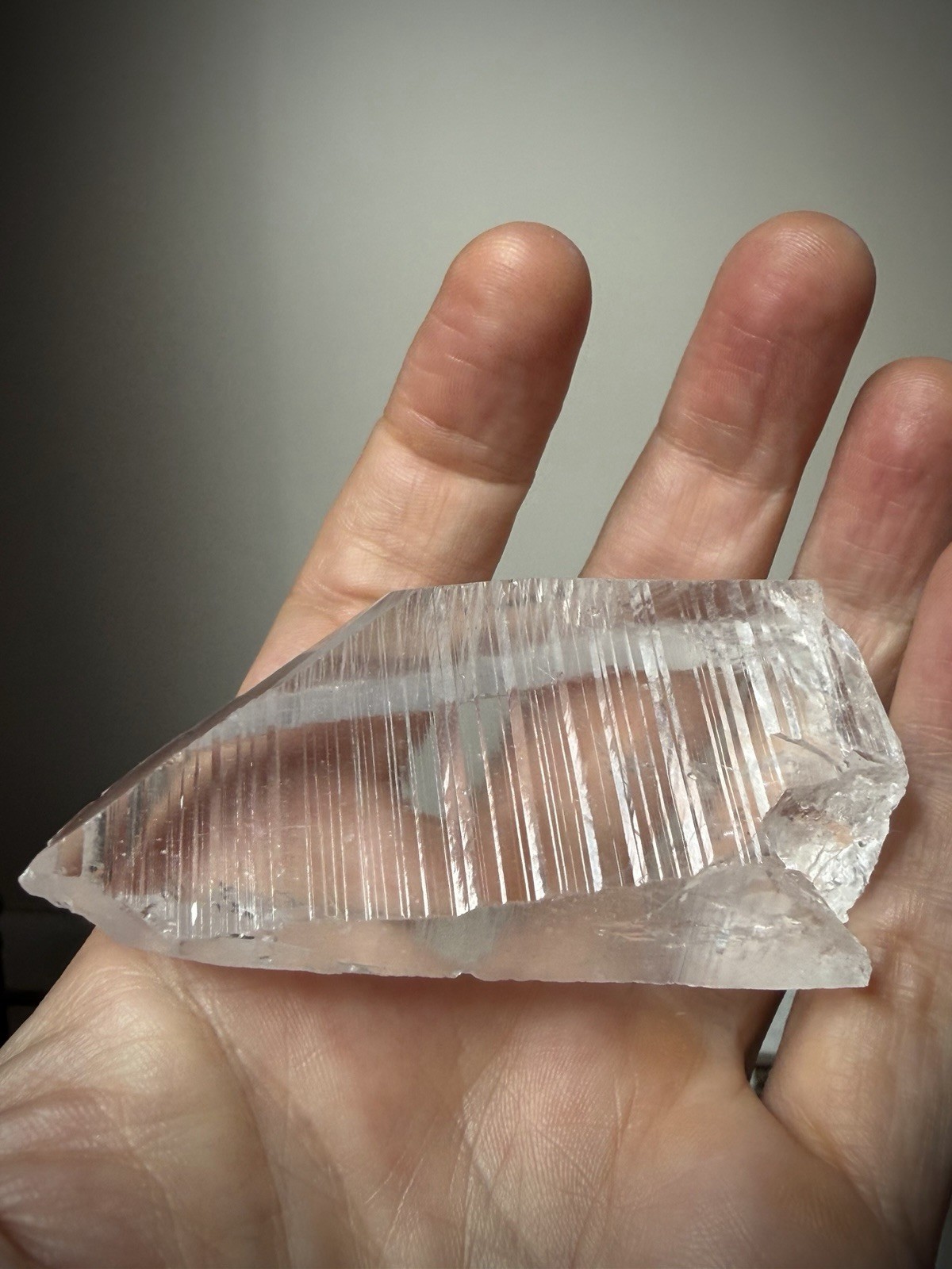 Lemurian Quartz Crystal Optical Quartz Self Healed Quartz Brazil Crystal