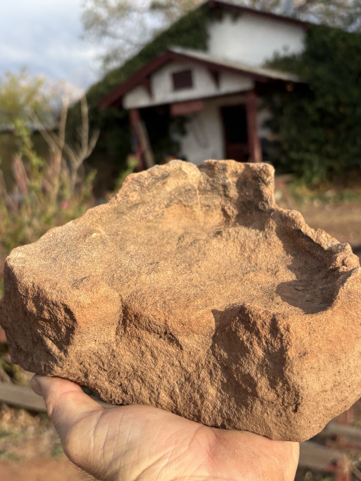 ☘️RR⛏️: Moqui Marbles/Shards On Sandstone Base High Desert Northeast Az. 6.75 Lb
