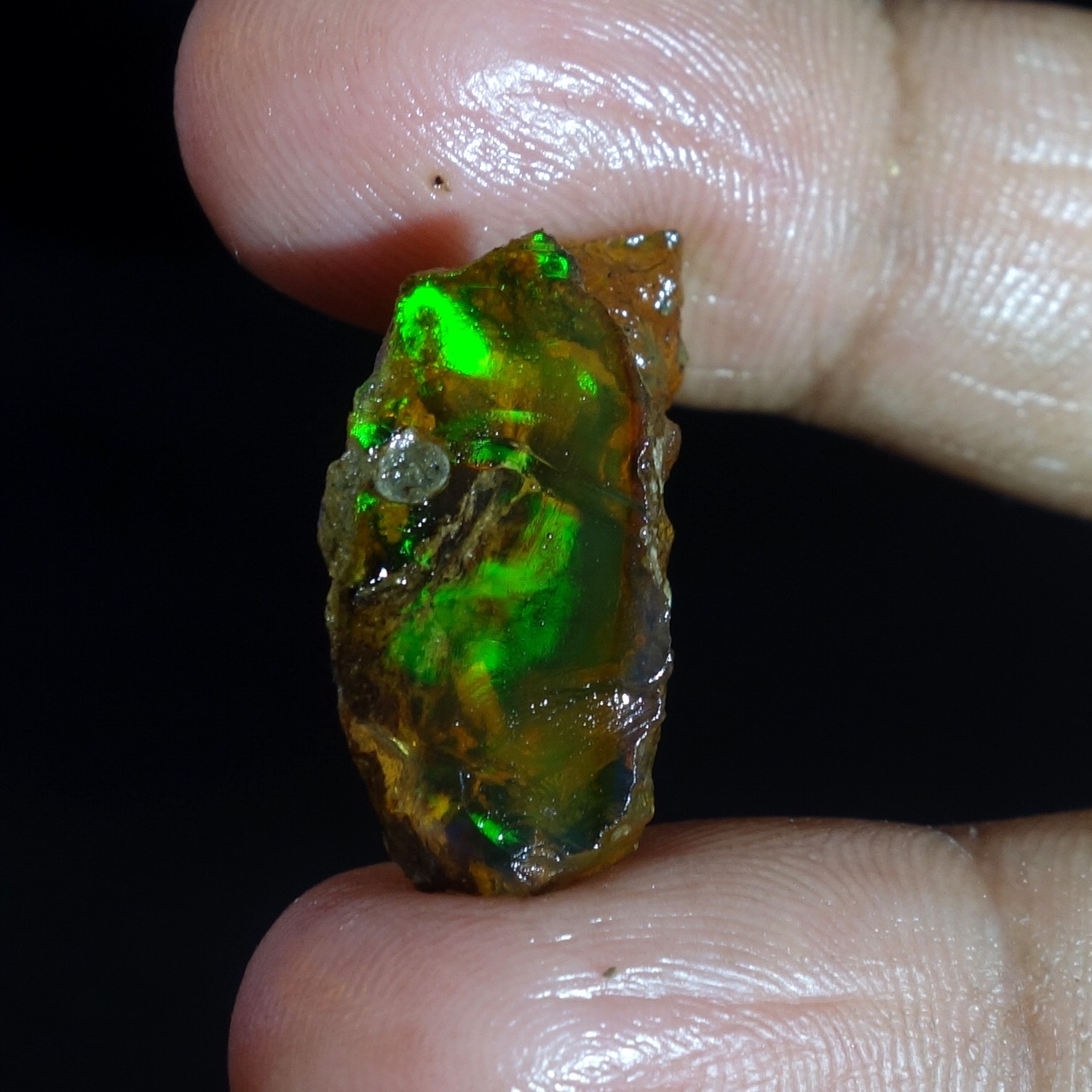 16.00 Cts 100% Natural Welo Fire Ethiopian Oil Opal Rough Cab Gems Ring Nacklace