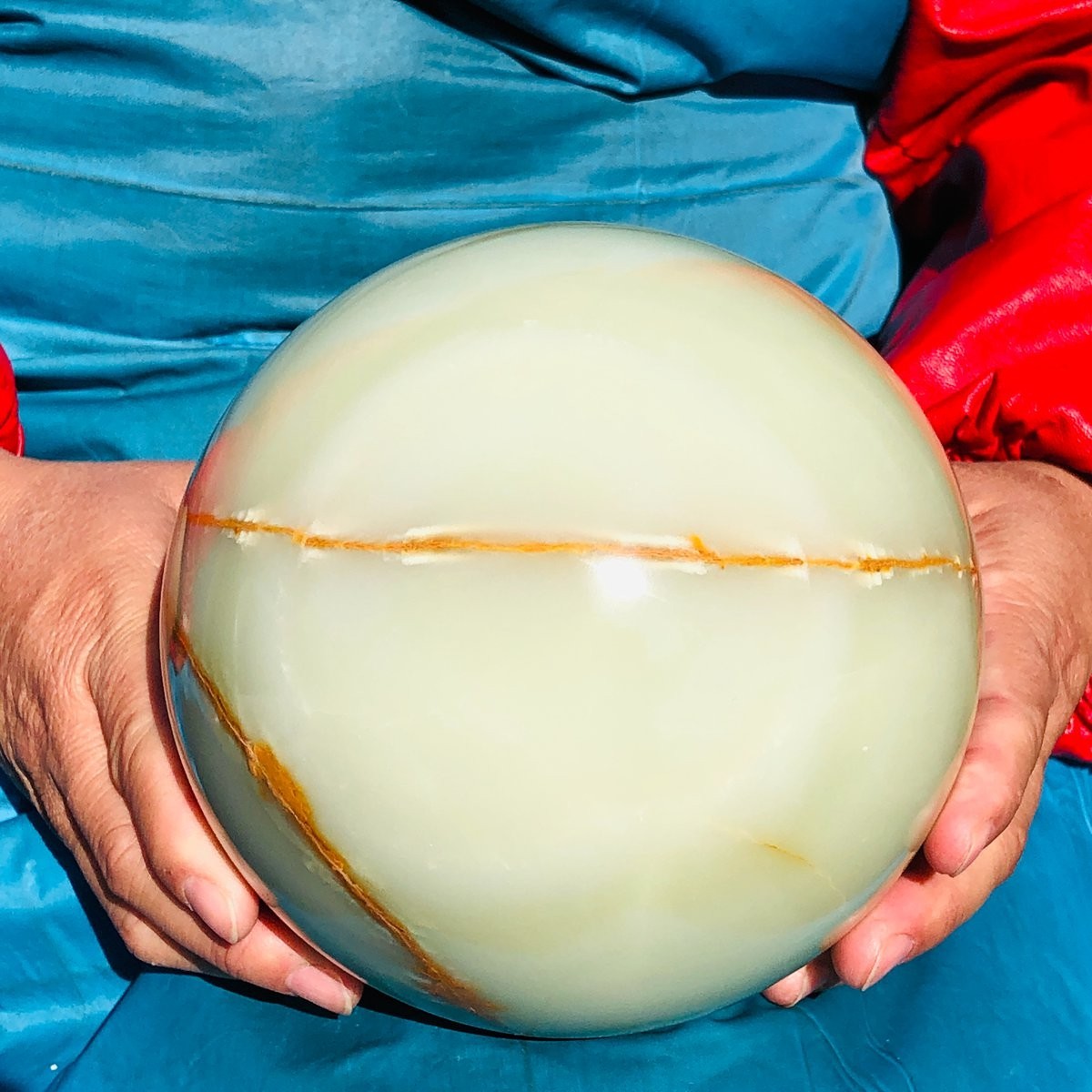 4740g Natural Afghan Jade Chakra Quartz Sphere healing ball Specimen