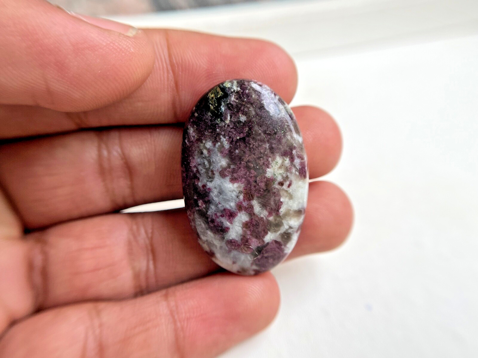 Pink tourmaline quartz Cabochon 62ct. Natural Oval AAA Loose Gemstone 40x26x6mm