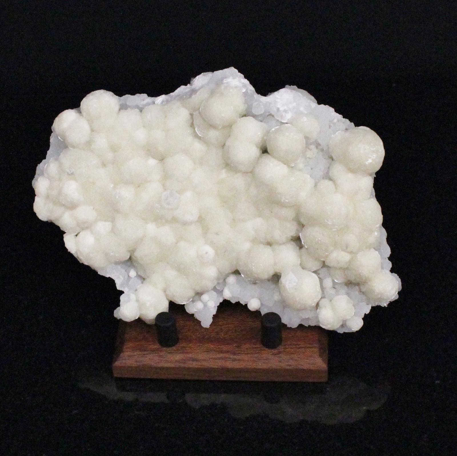 (2) MINERAL DISPLAY STANDS. AMERICAN BLACK WALNUT. MUSEUM QUALITY DISPLAY !