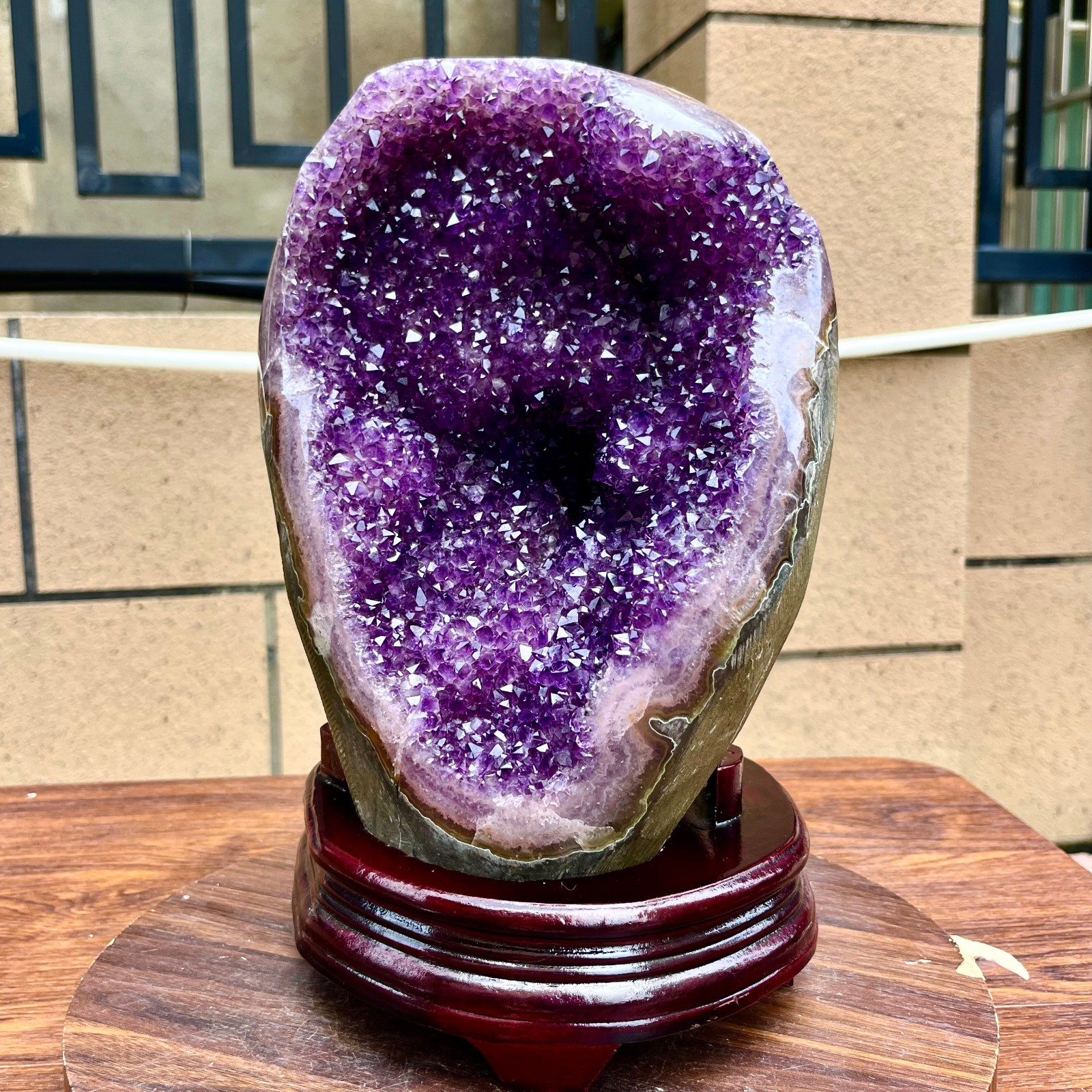 20.77LB Natural amethyst, quartz ore body Uruguayan amethyst crystal block