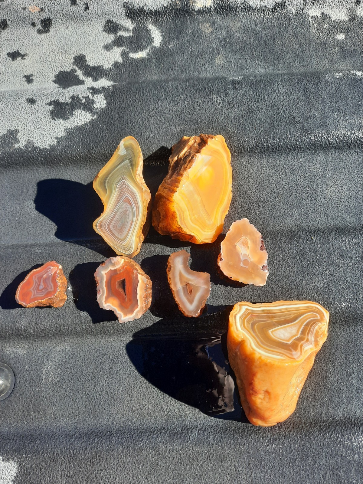 Mixed Agate Lot! Half Nodules Rough! 1 Lb.