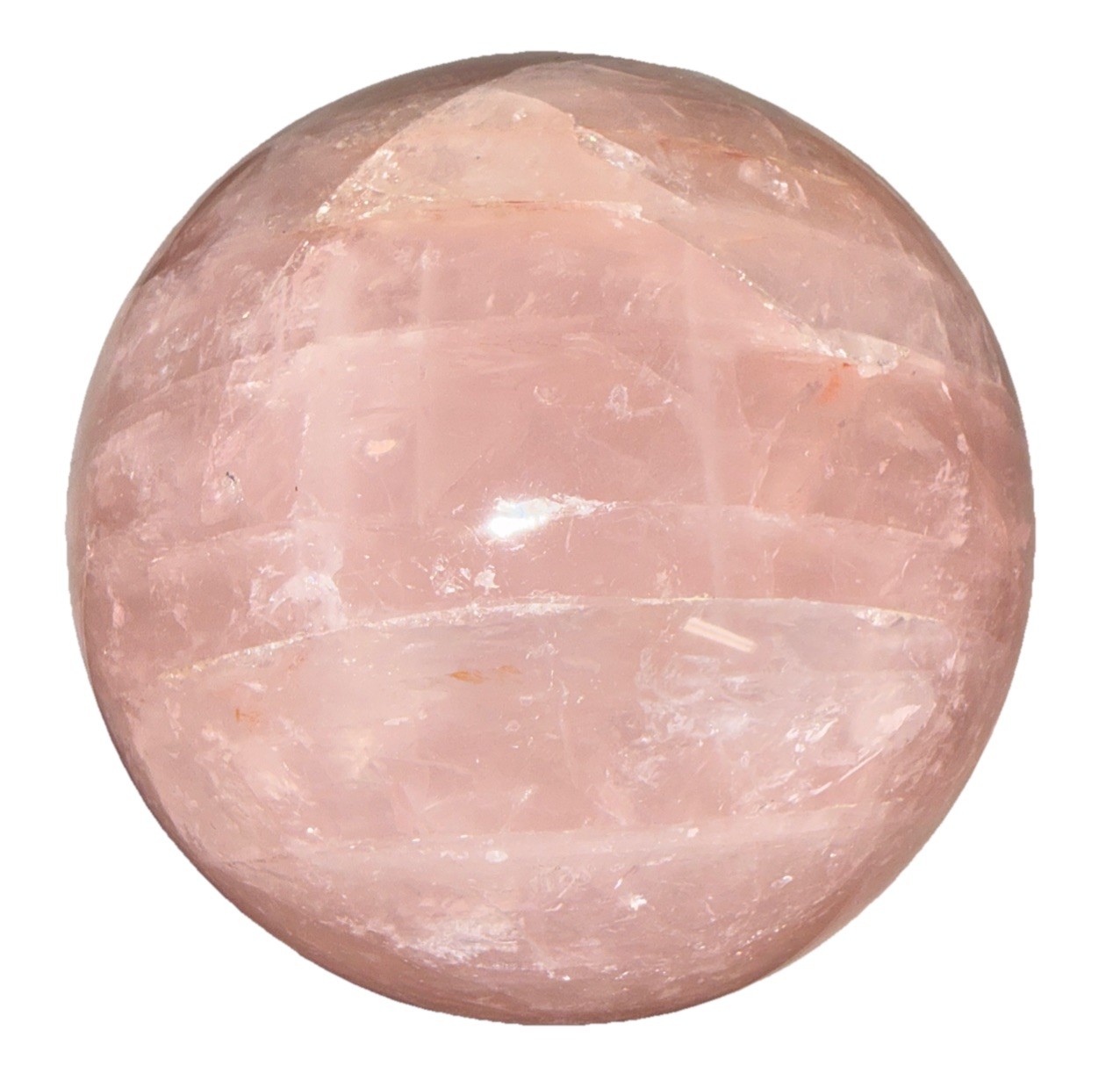 Natural Crystal Sphere 4.26″ dia 4.265 lb Rose Quartz