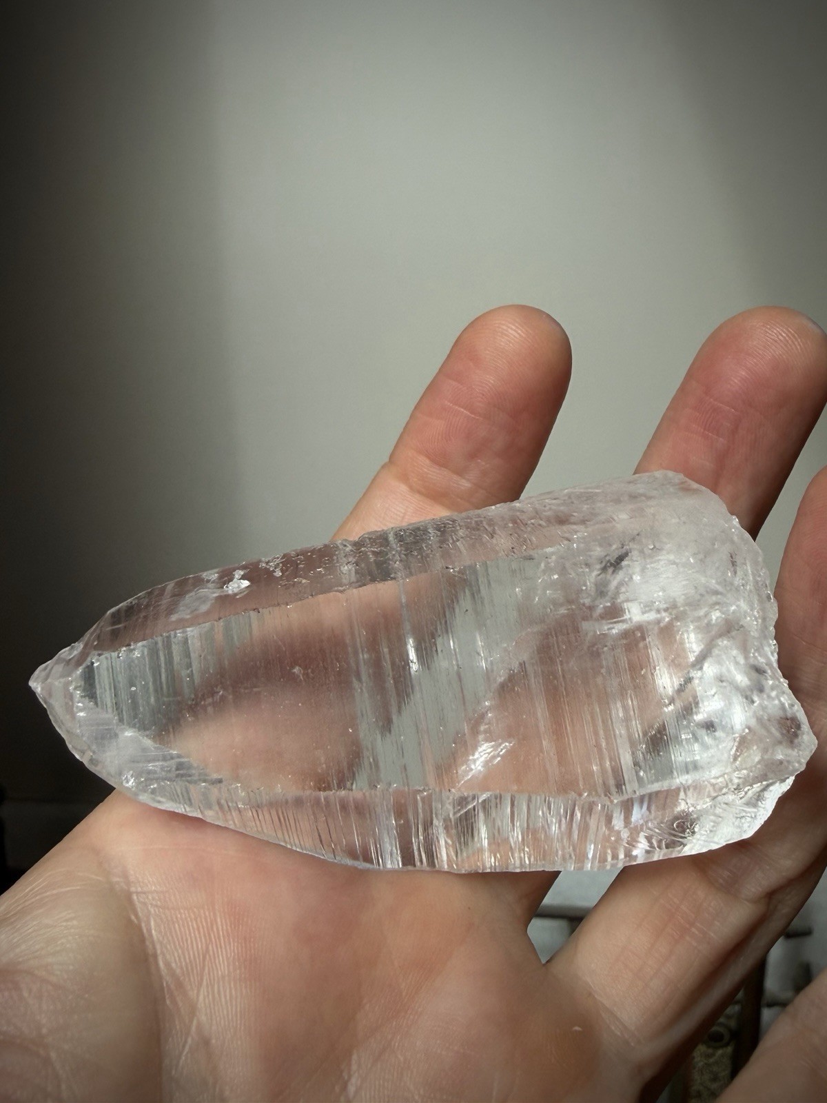 Lemurian Quartz Crystal Optical Quartz Self Healed Quartz Brazil Crystal