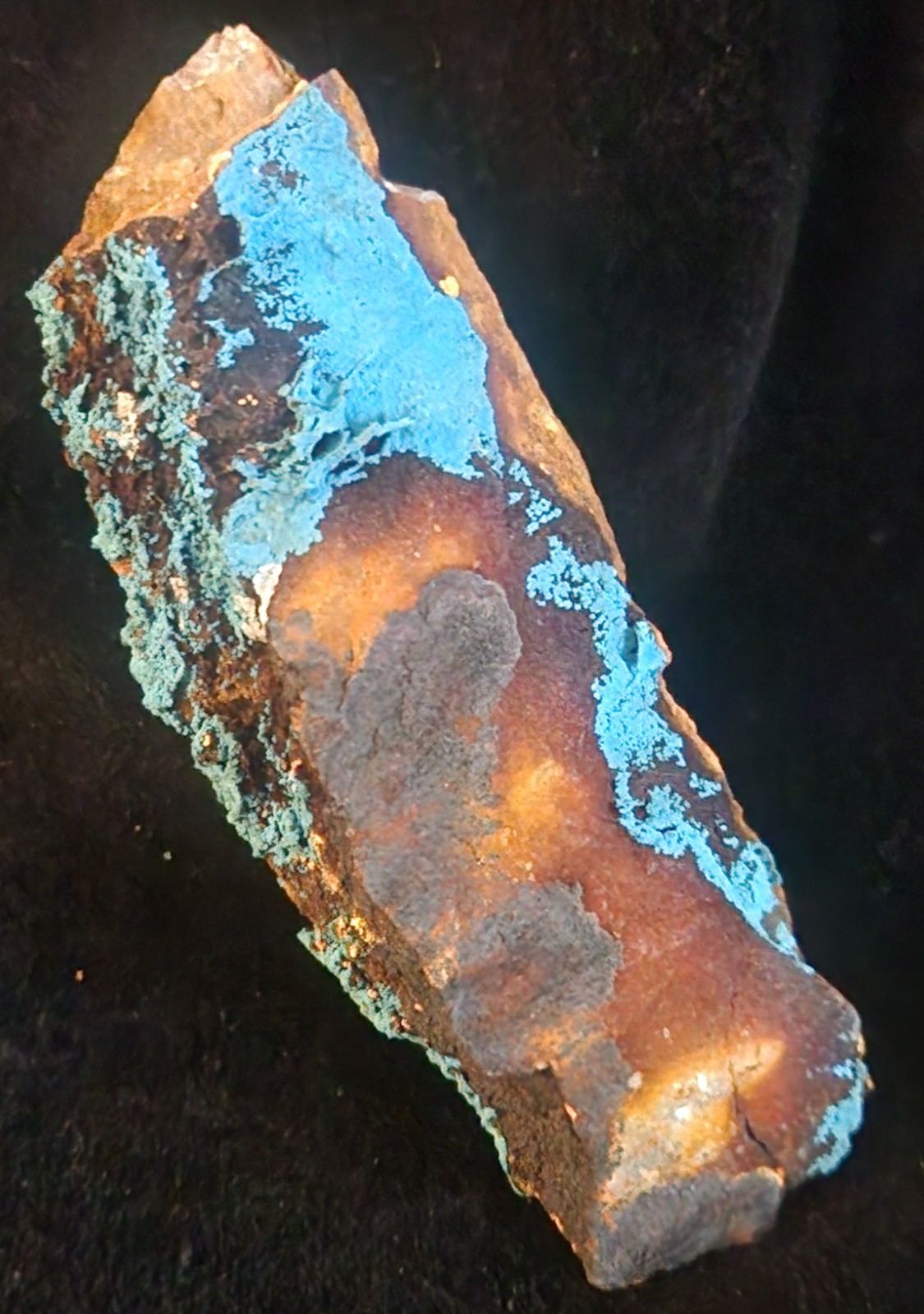 Shattuckite w/ Marcasite, Yunnan China, SCAB, TOP GRADE, Vivid Blue Display