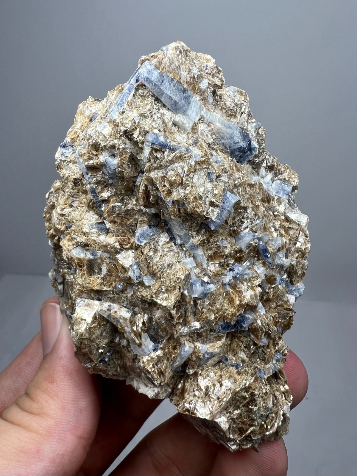 217 GM Sapphire Crystals On Mica Matrix – Badakhshan AFG – Combine Shipments