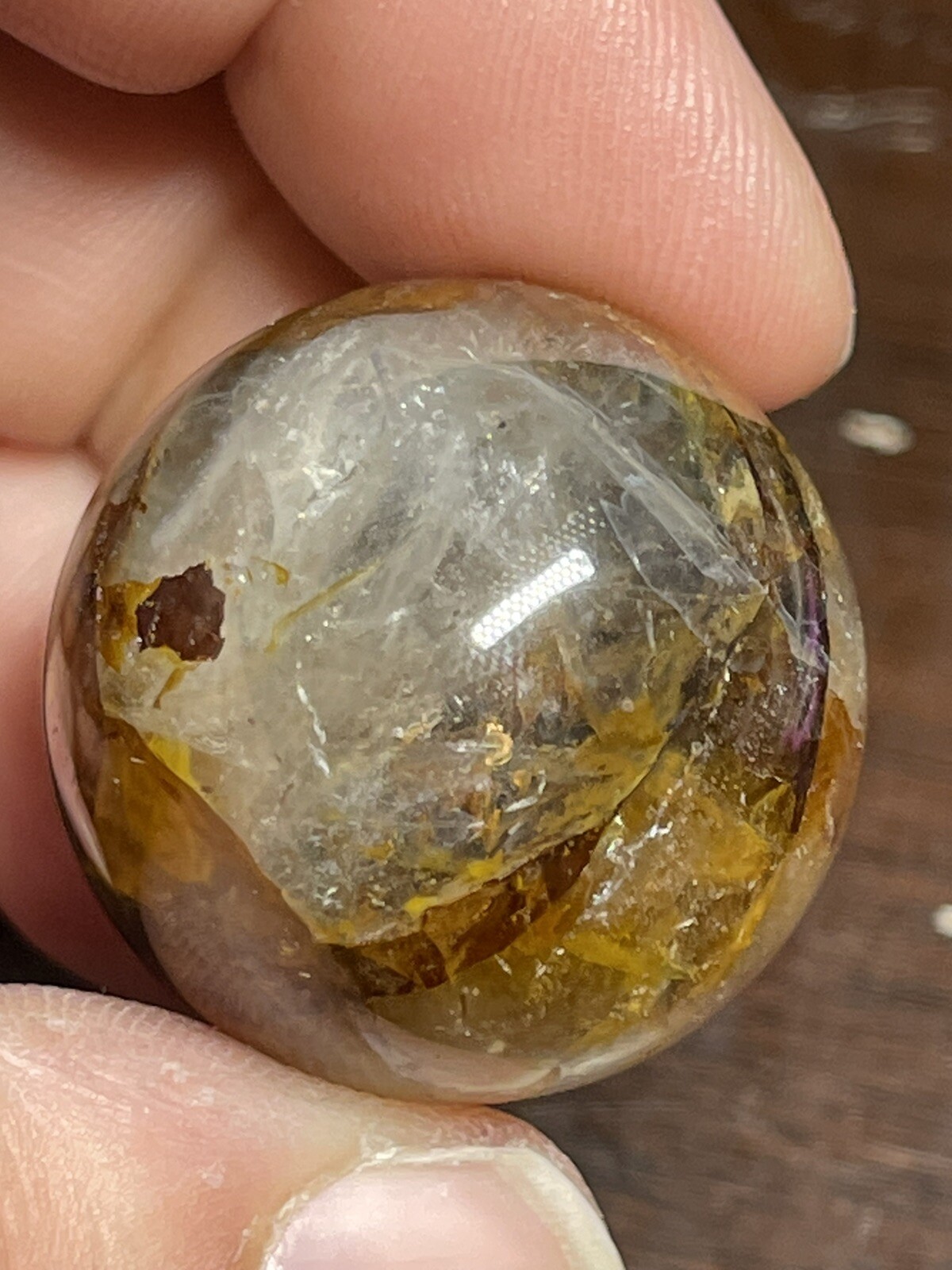 Golden Healer Mini Sphere Ball Orb Marble 26.5mm 23g