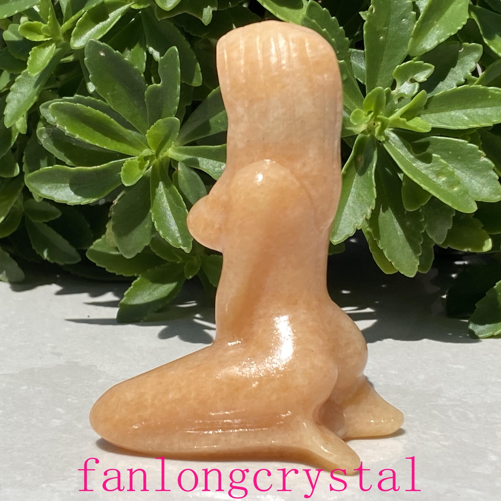 3″ Natural Sunstone Women Naked Quartz Crystal Skull Carved Goddess Reiki 1pc
